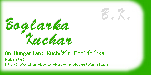 boglarka kuchar business card
